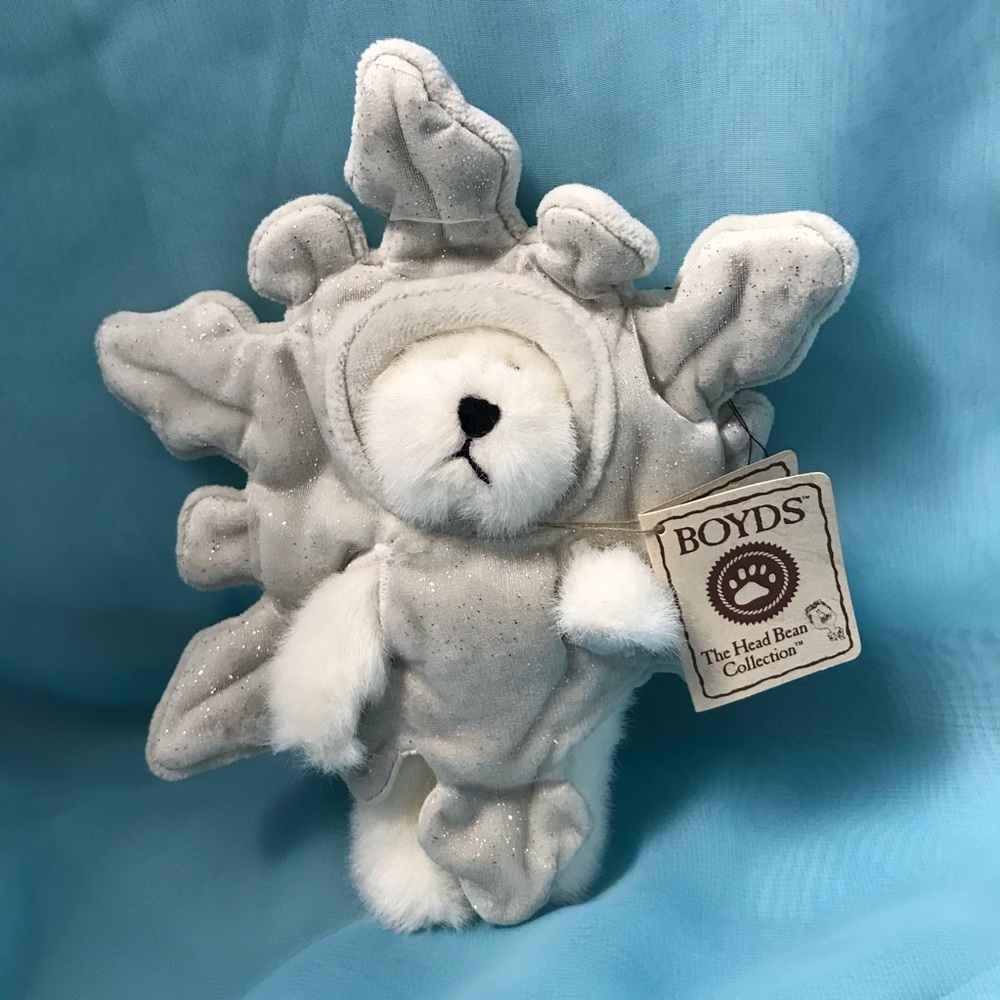 🎄🎄Boyds Plush Stuffed Bear in Snowflake 6”❄️